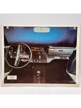 Subaru WW 1972 1973 7315 Vintage Dashboard Interior Photo Print 8x10